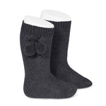 CALCETINES CONDOR ALTOS LISOS CON BORLAS