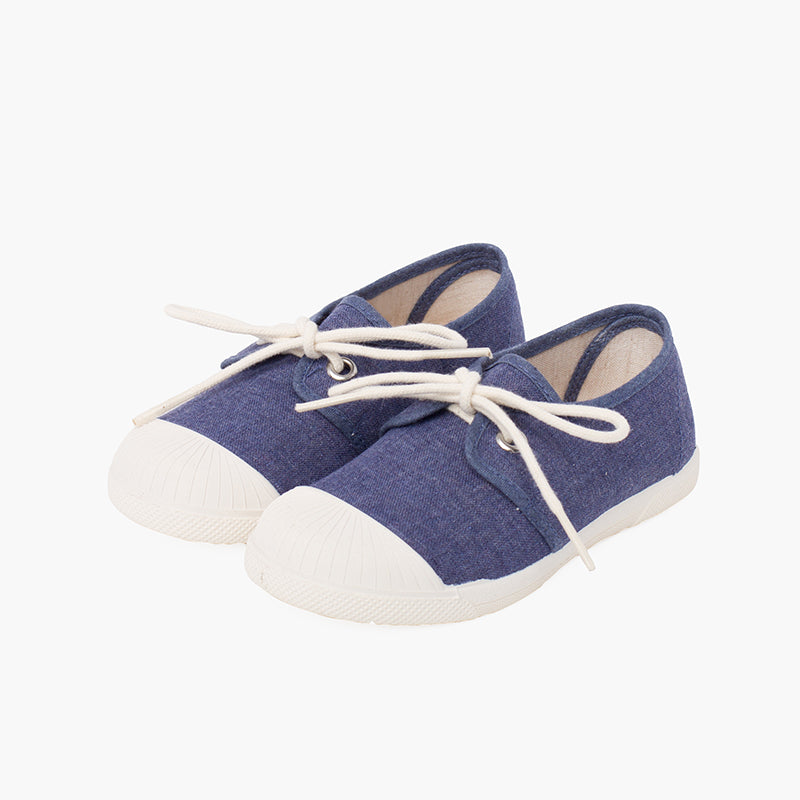 ZAPATILLA CASUAL LONA CON PUNTERA GOMA